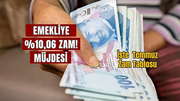SSK ve Bağkur emeklisi için yüzde 10,06 zam, işte yeni maaş tablosu