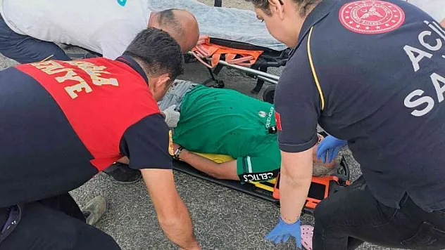 Sulama kanalına uçan araç sürücü yaralandı