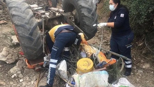Takla atan traktör karı kocayı hayattan kopardı