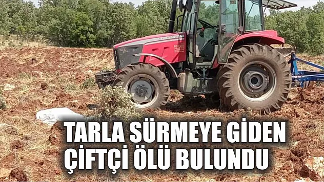 Tarla sürmeye giden çiftçi ölü bulundu