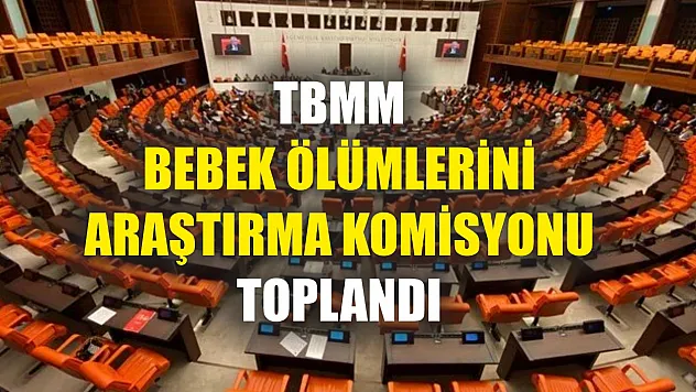 TBMM Bebek Ölümlerini Araştırma Komisyonu toplandı