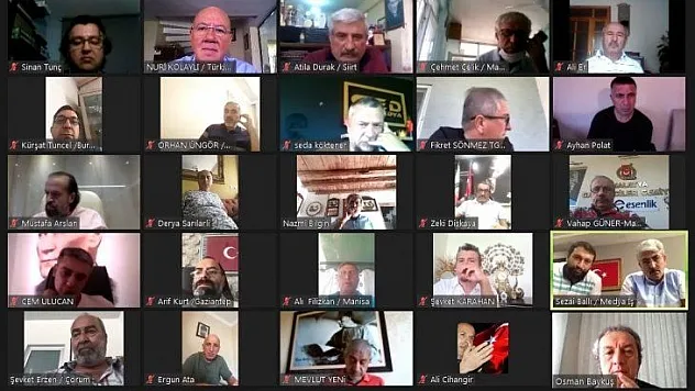 TGK 21. BAŞKANLAR KURULU VİDEO KONFERANSTA BULUŞTU