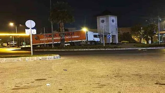 Tır, park adresini şaşırdı