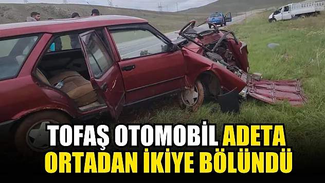 Tofaş otomobil adeta ortadan ikiye bölündü