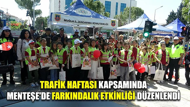 Trafik haftası kapsamında Menteşe'de farkındalık etkinliği düzenlendi