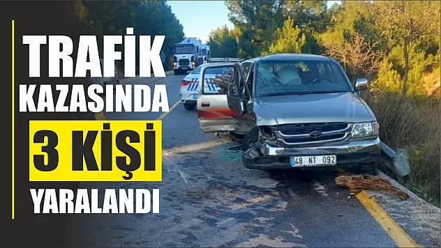 Trafik kazasında 3 kişi yaralandı