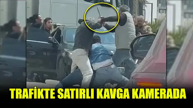 Trafikte Satırlı Kavga Kamerada