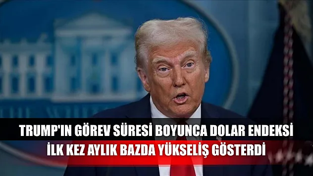Trump'ın görev süresi boyunca dolar endeksi ilk kez aylık bazda yükseliş gösterdi