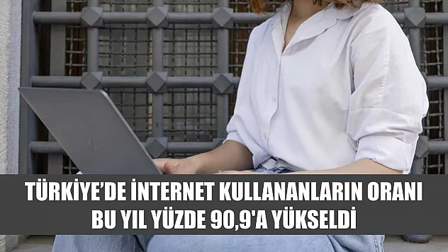Türkiye'de internet kullananların oranı bu yıl yüzde 90,9'a yükseldi