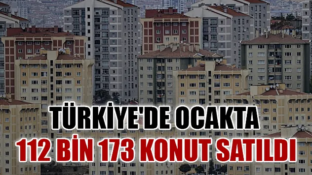 Türkiye'de ocakta 112 bin 173 konut satıldı