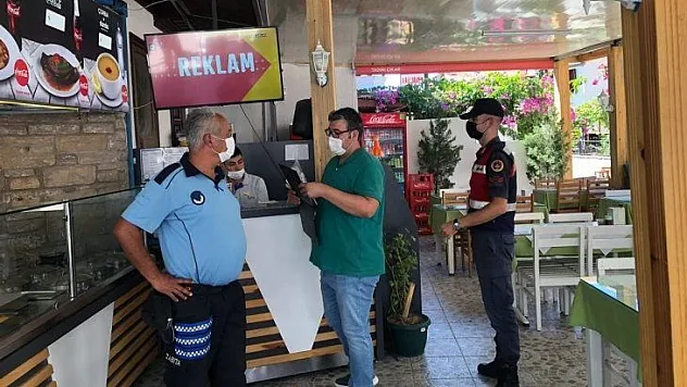 Ula'da Covid-19 denetimleri