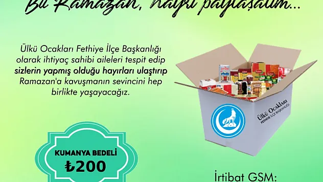 Ülkü Ocakları'ndan Ramazan kampanyası