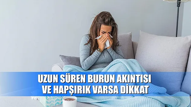 Uzun süren burun akıntısı ve hapşırık varsa dikkat