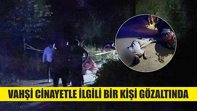 Vahşi cinayetle ilgili bir kişi gözaltında
