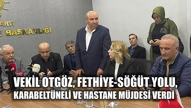 Vekil Otgöz, Fethiye-Söğüt Yolu, Karabeltüneli ve hastane müjdesi verdi