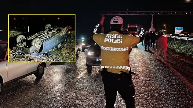Yağışlı hava kazaları beraberinde getirdi: 11 yaralı