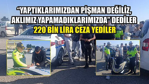 'Yaptıklarımızdan pişman değiliz, aklımız yapamadıklarımızda' dediler 220 bin lira ceza yediler