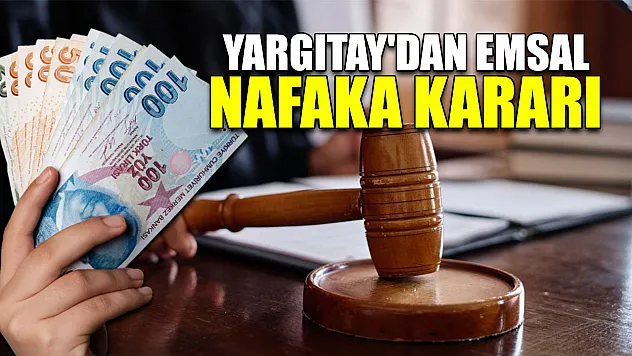 Yargıtay'dan emsal nafaka kararı