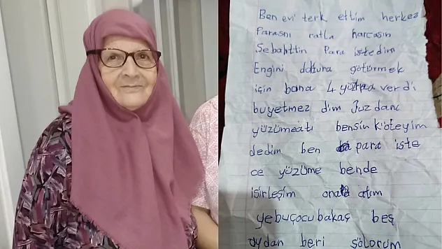 Yaşlı alzheimer hastası kadın eve not bırakıp kayboldu