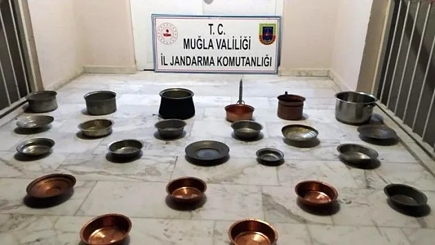 Yatağan'da bakır kazan hırsızlığı