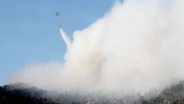 Yatağan yangınına müdahale sürüyor