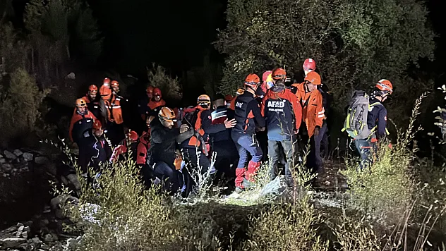 Yazılı Kanyon'da hayatını kaybeden şahsın cansız bedenine ulaşıldı