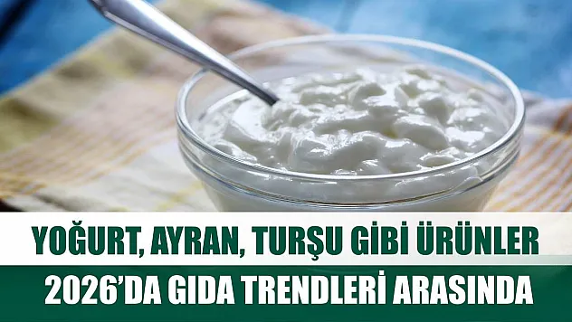Yoğurt, ayran, turşu gibi ürünler 2026'da gıda trendleri arasında