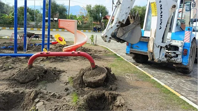 Yol ve parkların bakım onarım çalışmaları sürüyor