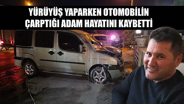 Yürüyüş yaparken otomobilin çarptığı adam hayatını kaybetti
