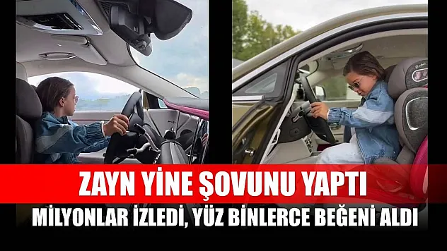 Zayn yine şovunu yaptı: Milyonlar izledi, yüz binlerce beğeni aldı