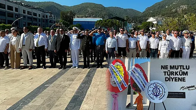 Kabotaj Bayramı'nın 100. Yılında Fethiye'de Çelenk Sunma Töreni