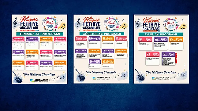 Fethiye'de Ücretsiz Açık Hava Konserleri Başlıyor! İşte 3 Aylık Program