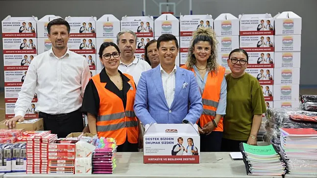 Marmaris'te öğrenciler yeni eğitim yılına destekle başlıyor