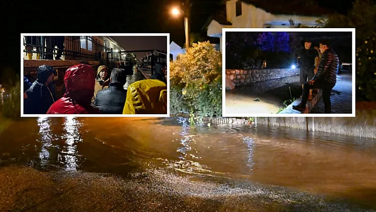 Başkan Karaca ve Kaymakam Akkaya, Fethiye'de su baskınlarından etkilenen bölgede