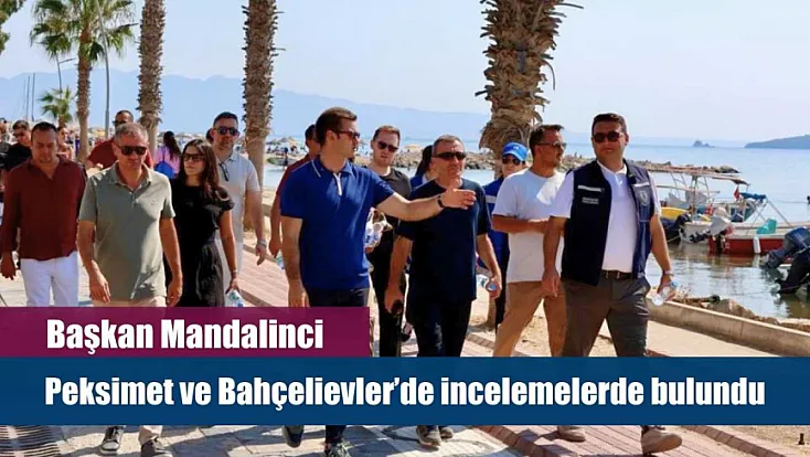 Başkan Mandalinci, Peksimet ve Bahçelievler'de incelemelerde bulundu