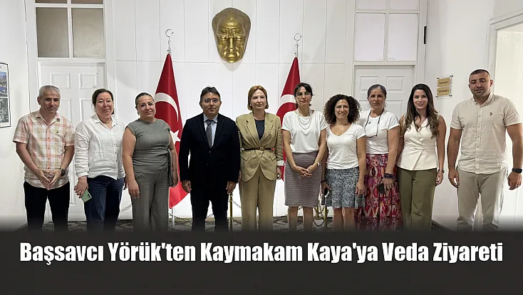 Başsavcı Yörük'ten Kaymakam Kaya'ya veda ziyareti