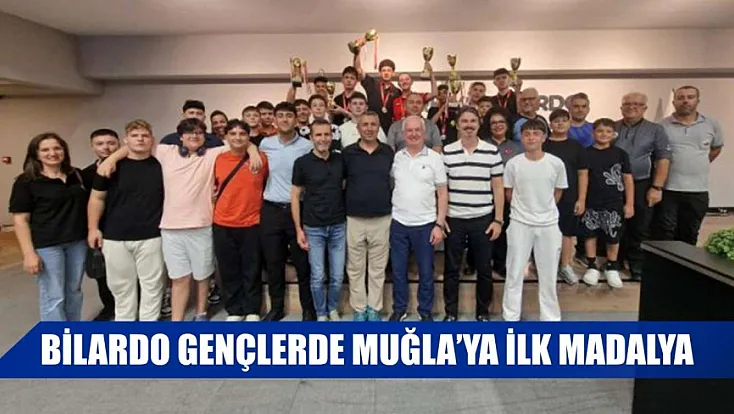 Bilardo gençlerde Muğla'ya ilk madalya