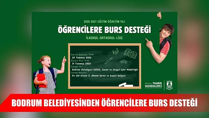 Bodrum Belediyesinden öğrencilere burs desteği