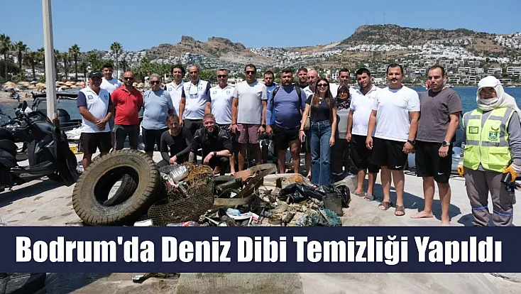 Bodrum'da deniz dibi temizliği yapıldı