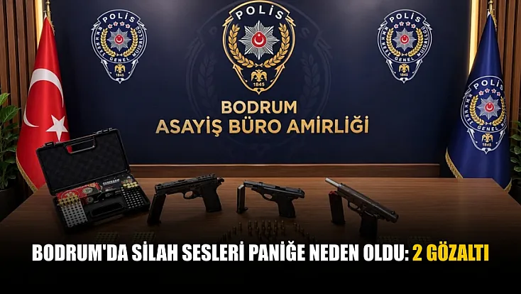 Bodrum'da silah sesleri paniğe neden oldu: 2 gözaltı