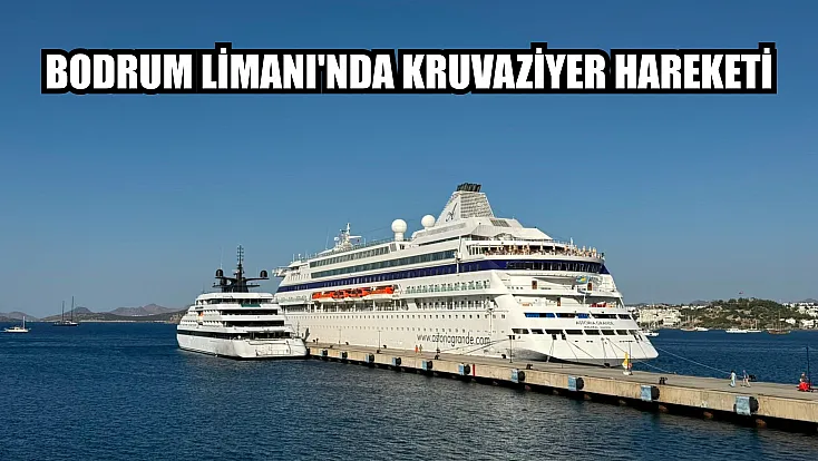 Bodrum Limanı'nda kruvaziyer hareketi