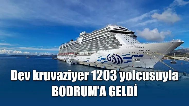 Dev kruvaziyer 1203 yolcusuyla Bodrum’a geldi