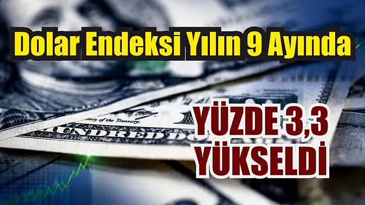 Dolar endeksi yılın 9 ayında yüzde 3,3 yükseldi