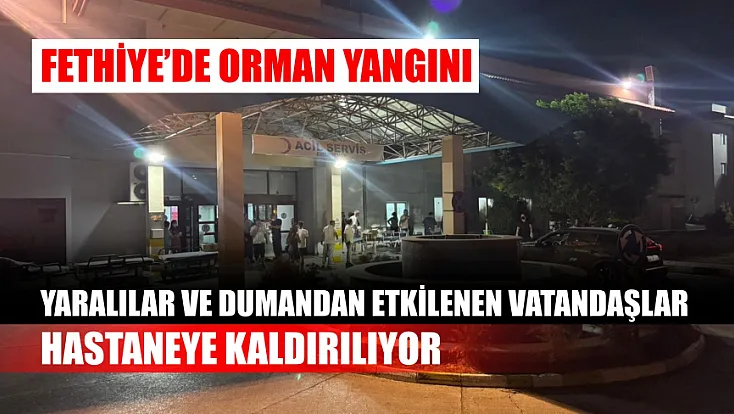 Fethiye’de orman yangını: Yaralılar ve dumandan etkilenen vatandaşlar hastaneye kaldırılıyor
