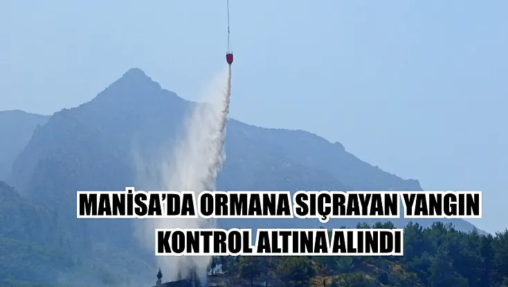 Manisa'da ormana sıçrayan yangın kontrol altına alındı