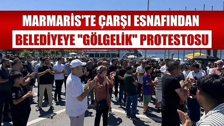 Marmaris'te çarşı esnafından belediyeye 