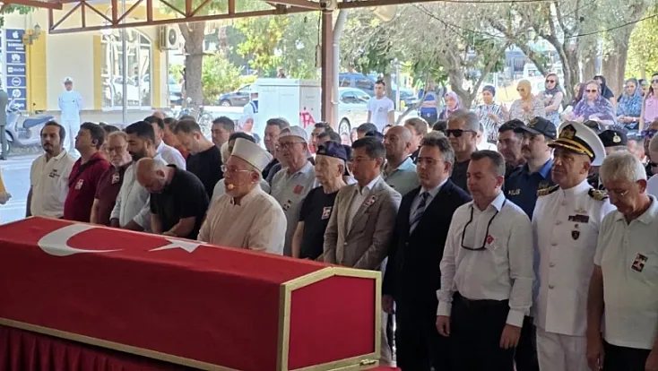 Marmaris’te Kıbrıs Gazisi Yavuzer, son yolculuğuna uğurlandı