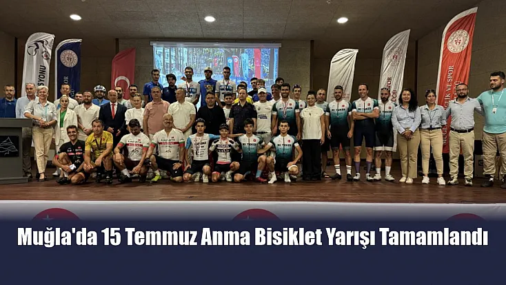 Muğla'da 15 Temmuz Anma Bisiklet Yarışı Tamamlandı
