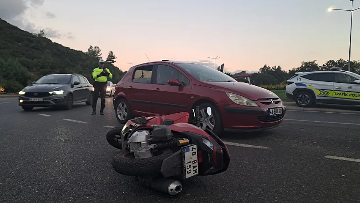 Muğla'da otomobil ile motosiklet çarpıştı: 1 yaralı