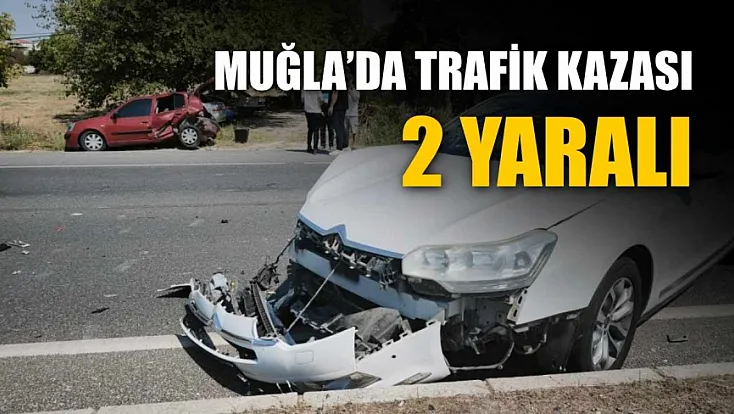 Muğla'da trafik kazası: 2 yaralı